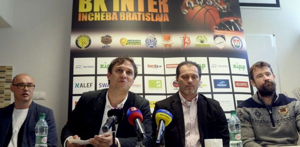 Tlačová konferencia BK Inter Bratislava po finálovej sérii s Prievidzou. Foto: TASR/ Martin Baumann